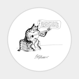 B Kliban Cat Guitar Magnet